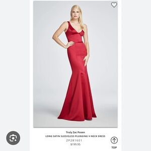 Zac Posen size 2 red gown